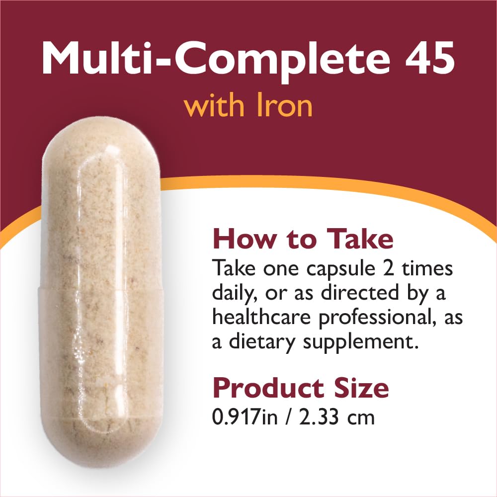 Celebrate Vitamins Bariatric Multivitamin with Iron 45 mg - Post Surgery Easy to Swallow Veggie Capsules for Gastric Sleeve & Bypass Patients, with Vitamin A, D & E, 3 Months Supply (180 Capsules)