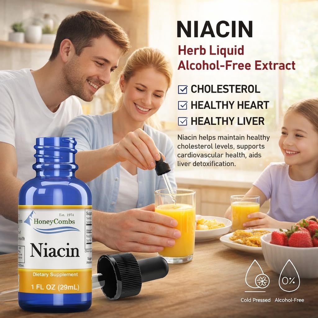 Vitamin B3 Niacin Liquid Drops 1 oz