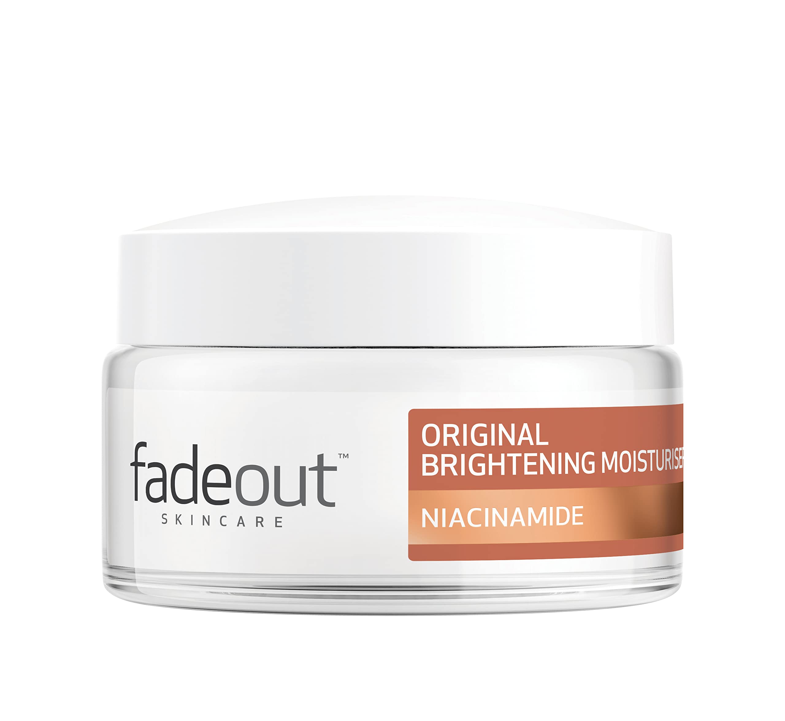 Fade Out Original Brightening Day Moisturiser with Niacinamide Unisex Exfoliating Daily Moisturiser For Dark Spots, Dark Circles and Blemishes 3 x 50ml