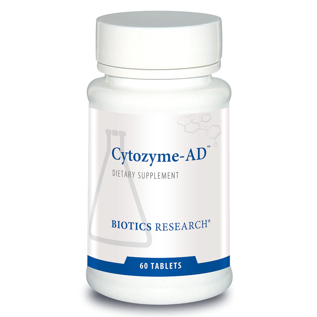 BIOTICS RESEARCH Cytozyme-AD - Adrenal Support Supplement, Promotes HPA Axis Balance, Healthy Stress Response and Calm Energy, SOD and Catalase Antioxidant Enzymes, Gluten and Dairy Free, 60 Tablets