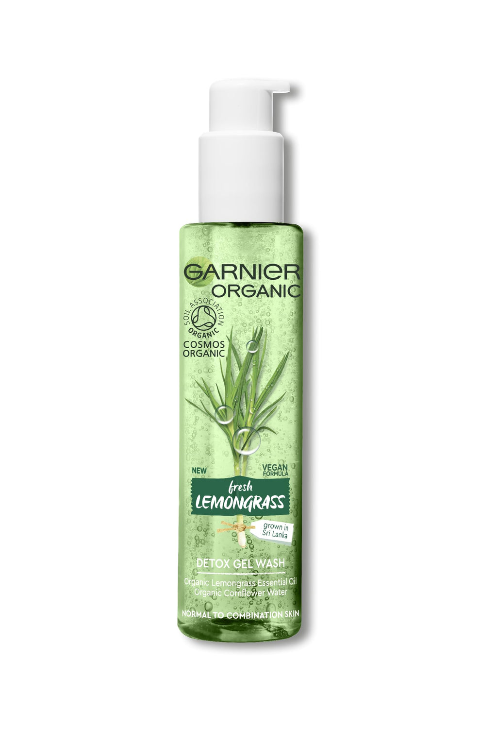 Garnier Organic Detox Gel Face Wash, with Lemongrass Essential Oil, 150ml