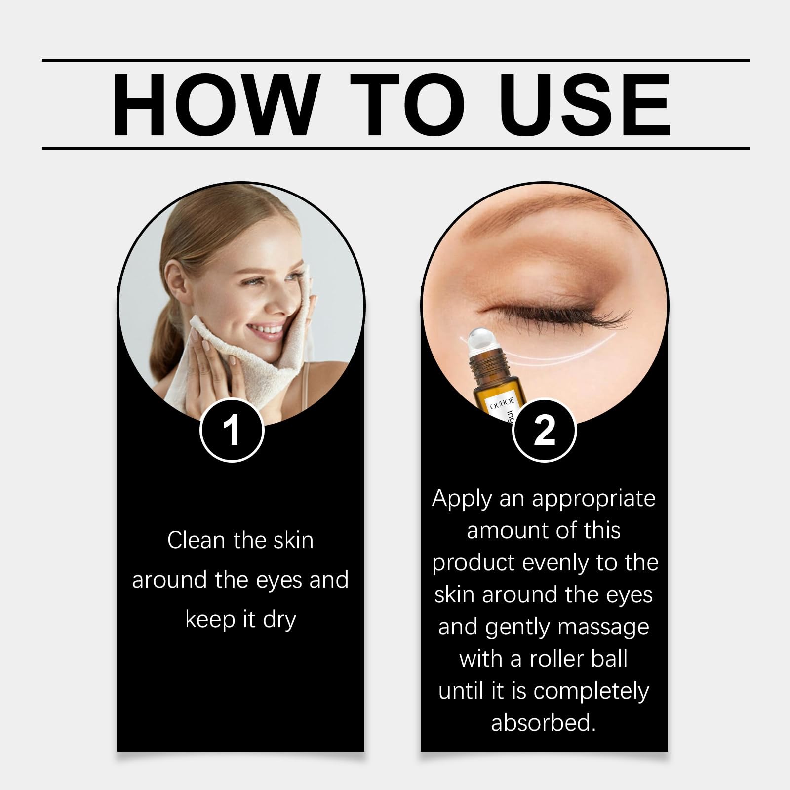 8ML Rollerball Castor Oil,Eye Cream,Castor Oil and Frankincense Eye Roller,Under Eye Cream,Castor Oil Hydrating Eye Cream,Eye Brightening Cream,Anti Aging Eye Cream,Firming Eye Cream,Eye Gel