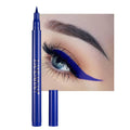 Coloured Eyeliner, Royal-Blue Eyeliner, Waterproof Liquid Eye Liner All Day Long-Lasting Eye Liners, Highly-Pigmented Colourful Liner for Eye Makeup, Black, White(Only Royal-Blue)