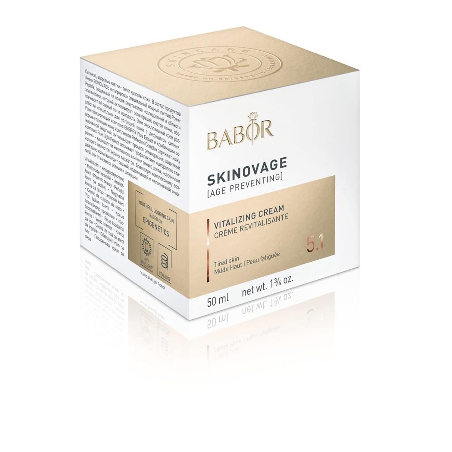 BABOR SKINOVAGE Vitalizing Cream, for tired & stressed skin, revitalizing, supports skin regeneration, protection against blue light, 50ml