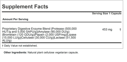 ANDREW LESSMAN ProCaps Digest Assure Vegetarian Digestive Enzymes 180 Capsules