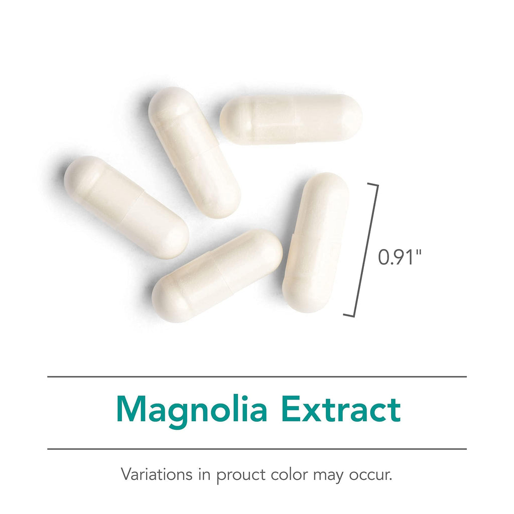 Allergy Research Group NutriCology Magnolia Extract - Honokiol & Magnolia Bark Extract - Healthy Mindset & Relaxation Support - Vegetarian Capsules - Hypoallergenic Formula - 120 Servings - 120 Count