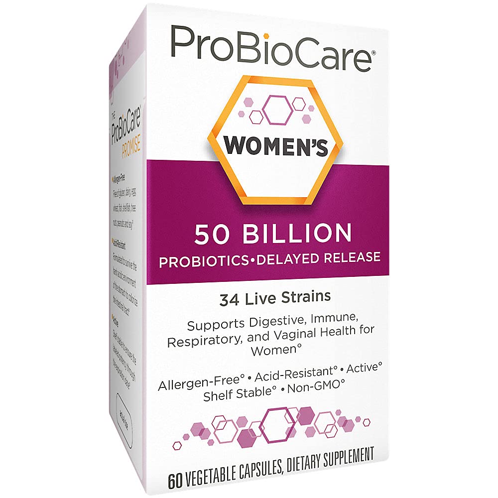 ProBioCare Probiotics for Women, 50 Billion CFUs, 60 Capsules
