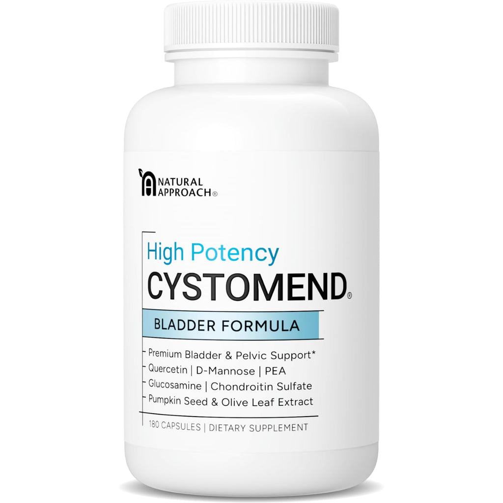CystoMend Bladder & Pelvic Discomfort Formula (High Potency) - Supports Less Flares & Urgency* - Premium Bladder Support for Women & Men - USA Manufactured & Third-Party Tested - 180 Capsules