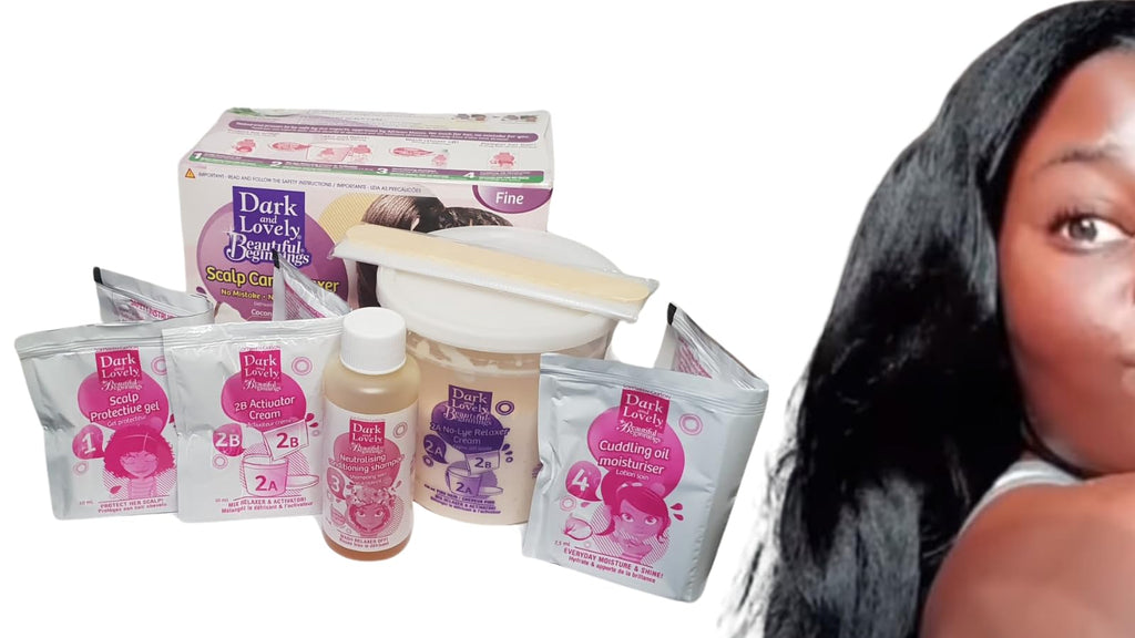 Dark & Lovely Beautiful Beginnings With Coconut & Aloe Scalp Care Relaxer *Fine*
