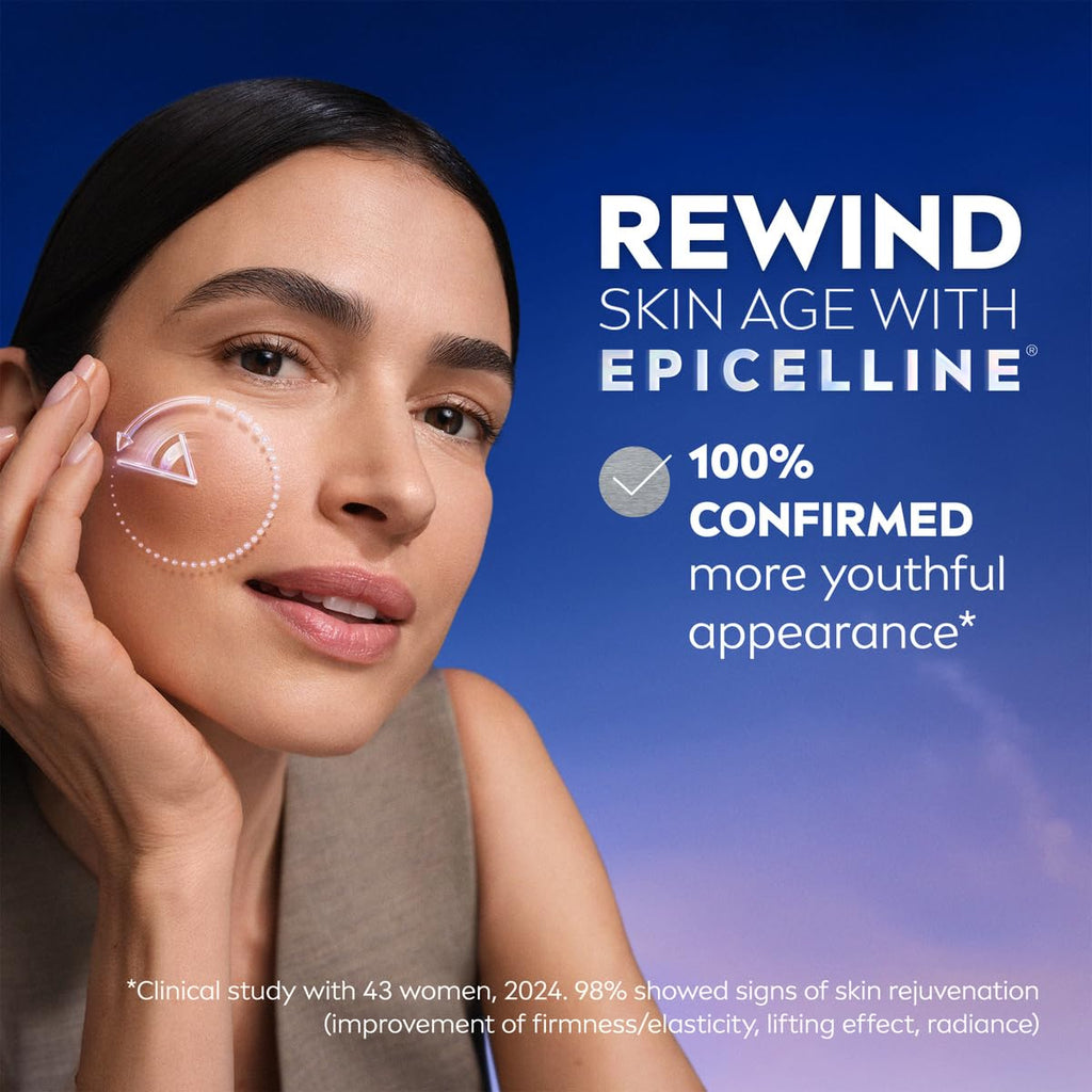 NIVEA Cellular Epigenetics Age Rewind Face Serum with Epicelline – Advanced Anti-Age Face Serum, 30 ml – Hydrating & Firming Formula for Smoother, More Youthful-Looking Skin
