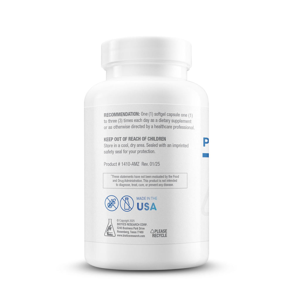 BIOTICS RESEARCH Phosphatidylcholine 420 mg/softgel, Healthy Cognitive Function, Derived from Lecithin, Contains Choline for Neurotransmitter Acetylcholine, 100 Servings