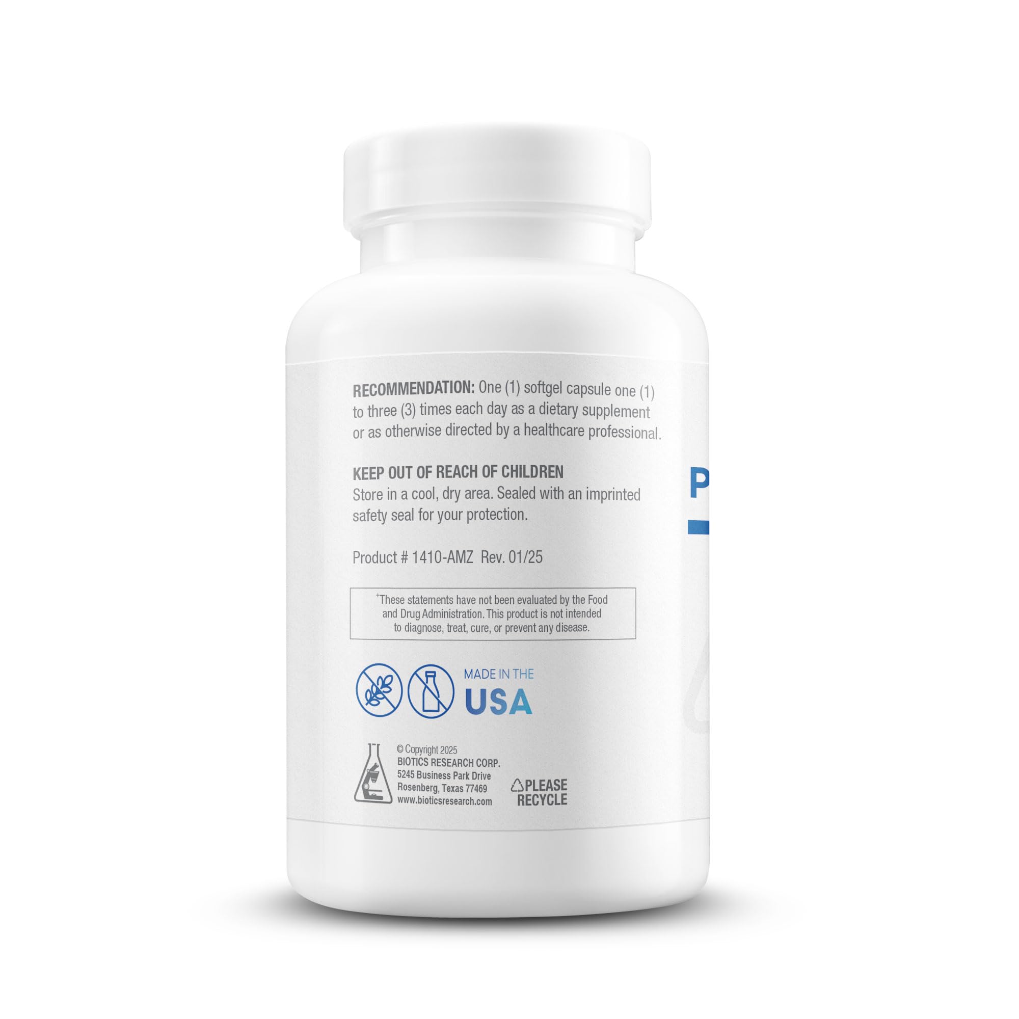 BIOTICS RESEARCH Phosphatidylcholine 420 mg/softgel, Healthy Cognitive Function, Derived from Lecithin, Contains Choline for Neurotransmitter Acetylcholine, 100 Servings