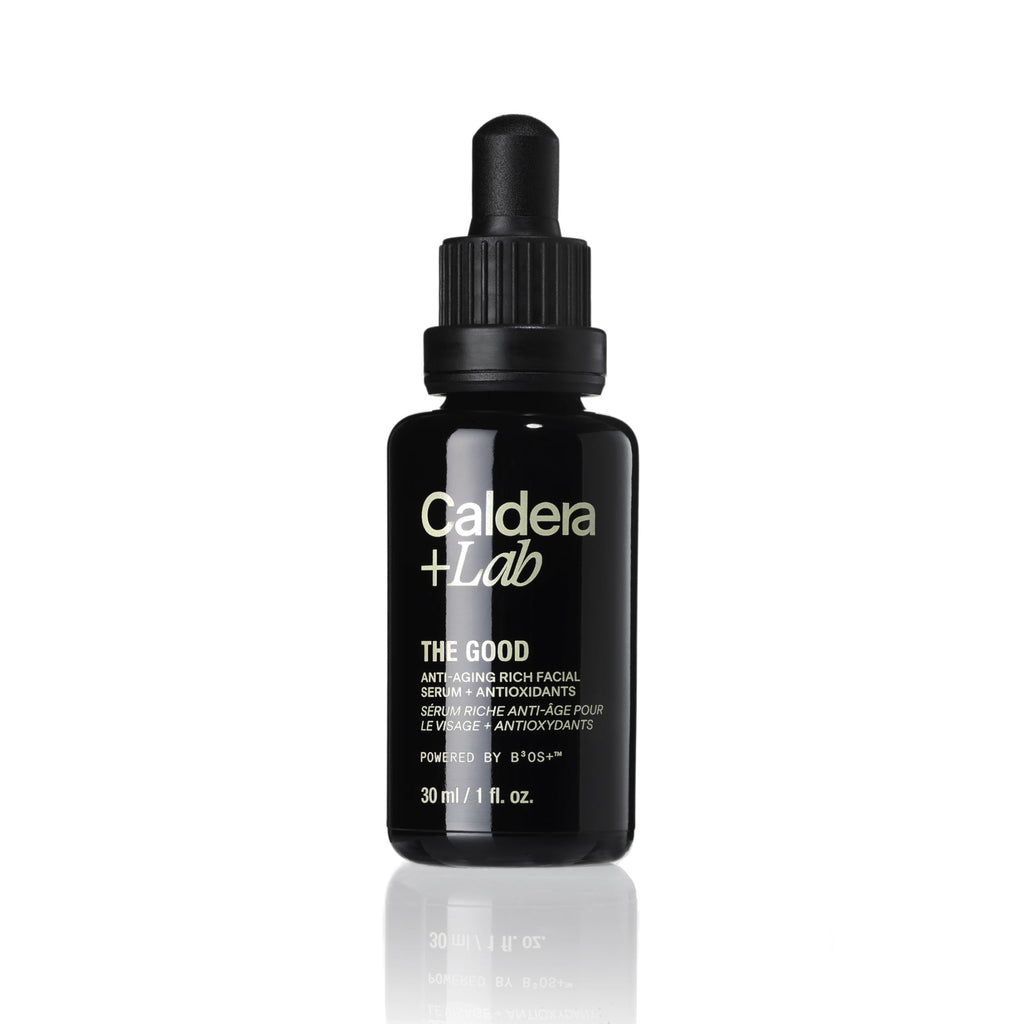 Caldera + Lab The Good | Men's Organic Moisturizing Face Serum for Dry, Sensitive, & Normal Skin – Vegan, Natural & Antioxidant Packed Skincare Facial Oil