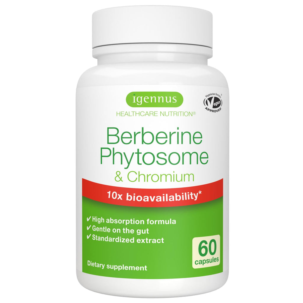 Igennus Berberine Phytosome 550mg with Chromium, 60 Capsules