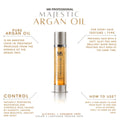 MK Professional Argan Oil for Hair, 4 fl oz (120ml) Pure & Natural Morocco Argan Oil by Majestic Keratin for Dry Damaged Hair, Scalp, Paraben Free - MADE IN USA