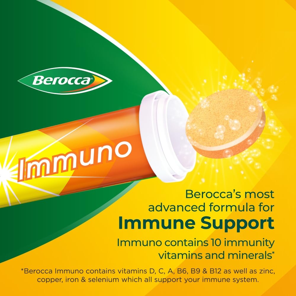 Berocca Immuno 15s X 4 Packs (60 Tablets)