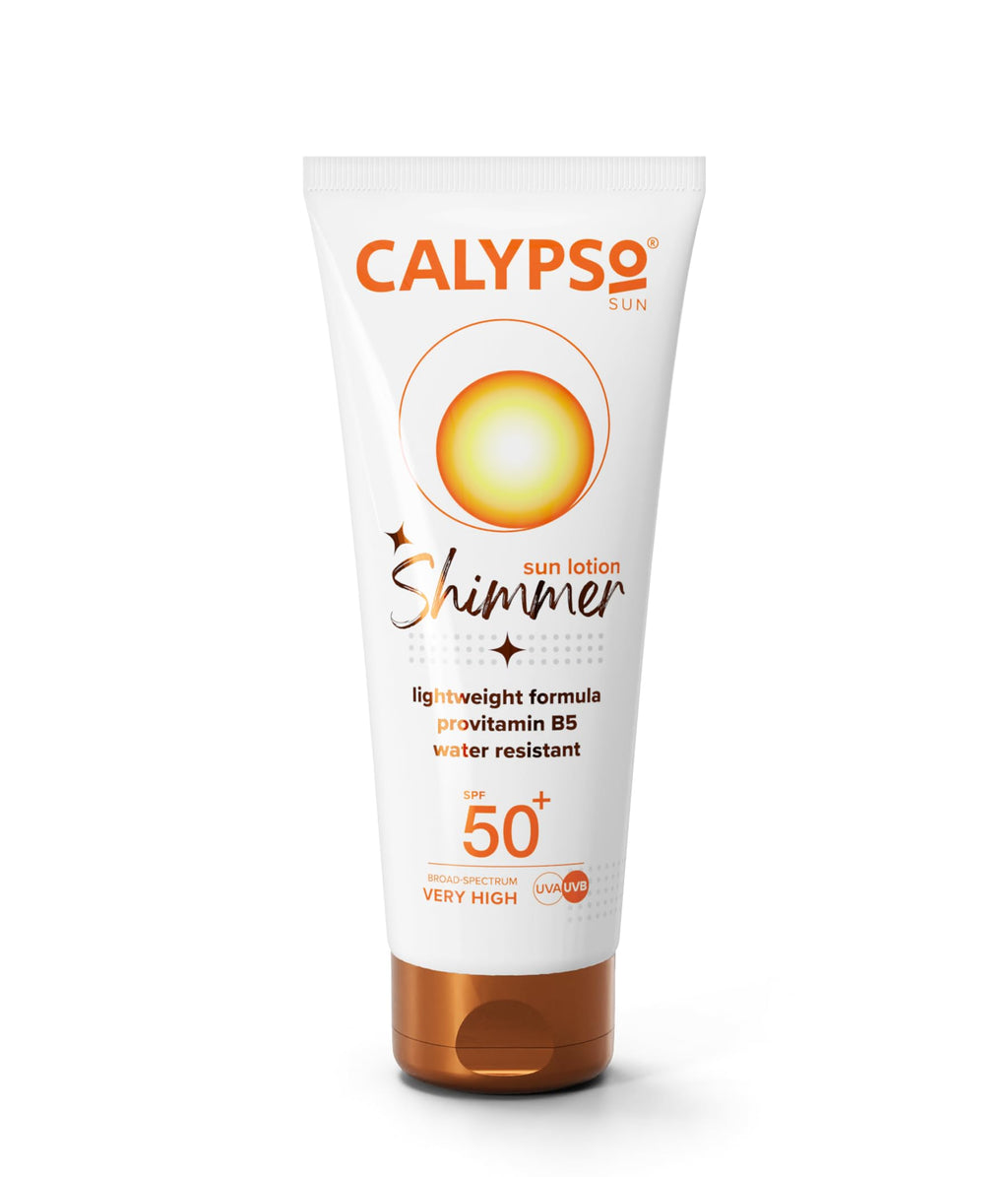 Calypso Shimmer Sun Lotion SPF50 + | UVA + UVB, Water Resistant, 100ml