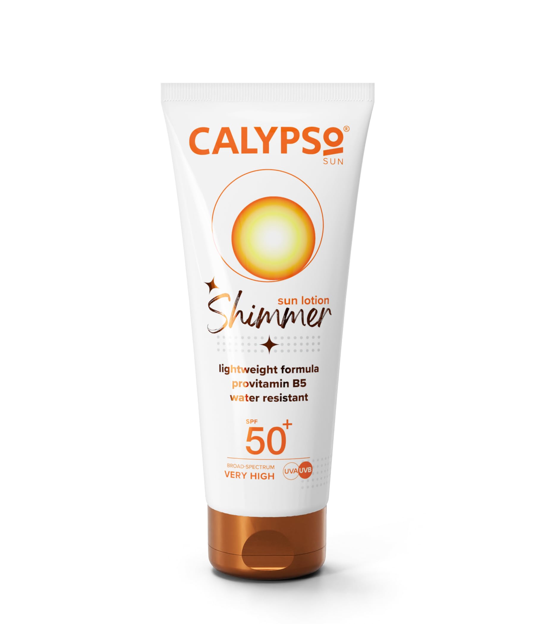 Calypso Shimmer Sun Lotion SPF50 + | UVA + UVB, Water Resistant, 100ml