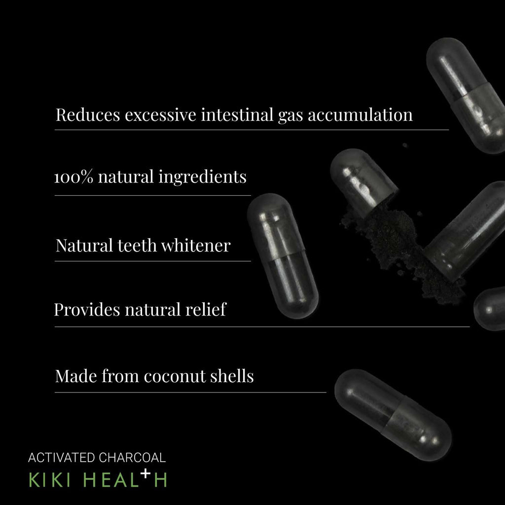 Activated Charcoal Capsules by KIKI Health