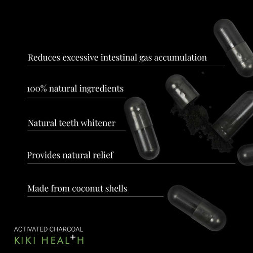 Activated Charcoal Capsules by KIKI Health