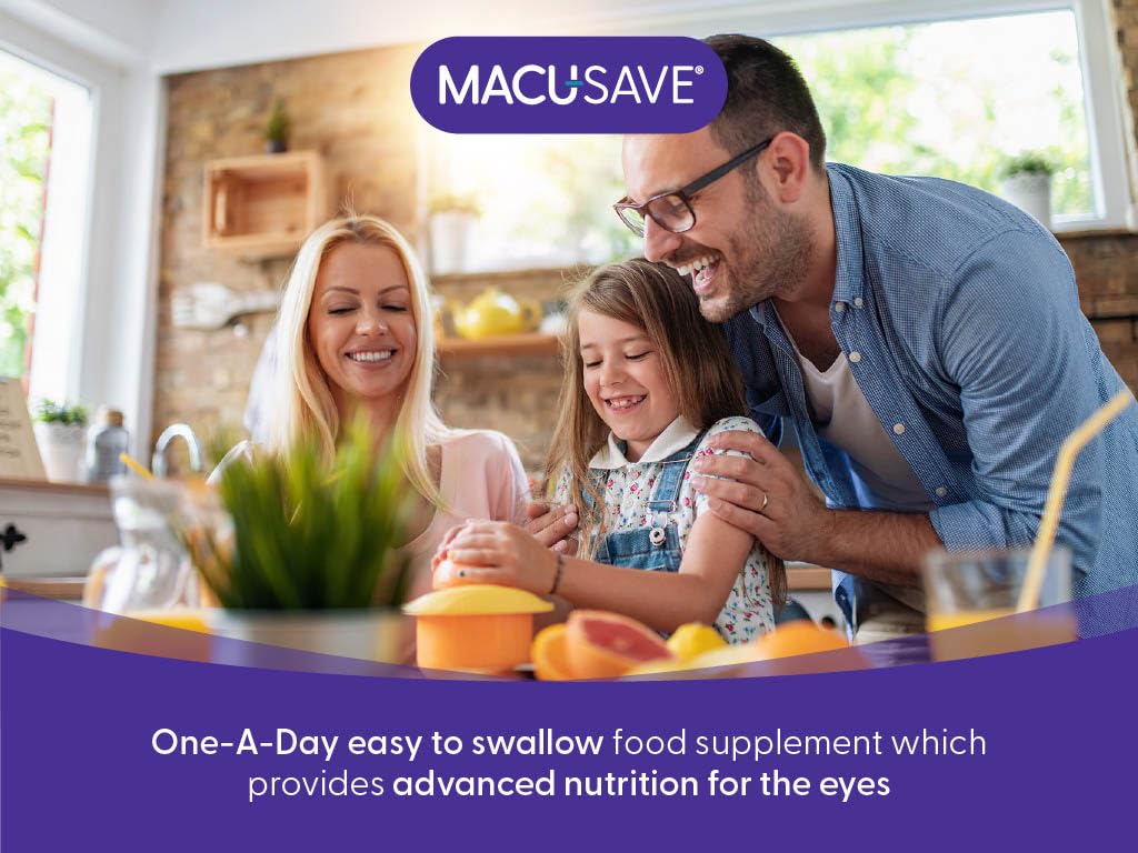 2 X 90 Pack - Macu-SAVE Food Supplement with Meso-Zeaxanthin/Lutein and Zeaxanthin - 180 Capsules (6 Months Supply)
