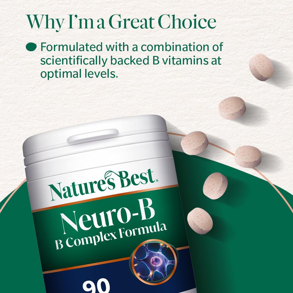 Nature's Best Neuro, B, Vitamin B Complex 1, a, Day, 90 Tablets