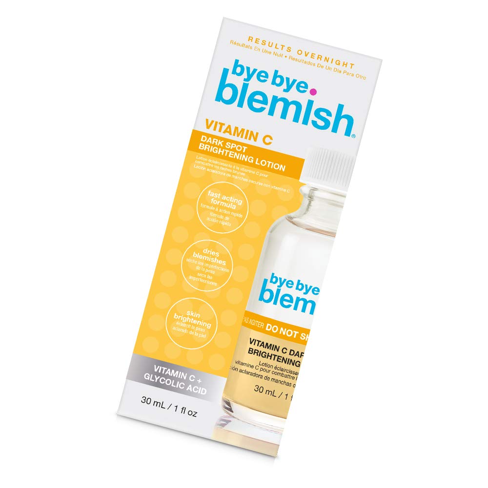 Bye Bye Blemish Dark Spot Lotion Vitamin C | Assists with Drying Blemishes and Brightening Skin | Fast Acting Solution | 1 Fl Oz