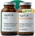 ALGAECAL Bone Builder Pack - Plant Based Calcium Supplement & Strontium - Organic Calcium 720mg with Vitamin D3 1600 IU, Vitamin K2, Magnesium, 16 Nutrients for Bone Health & Density (1-Month Supply)