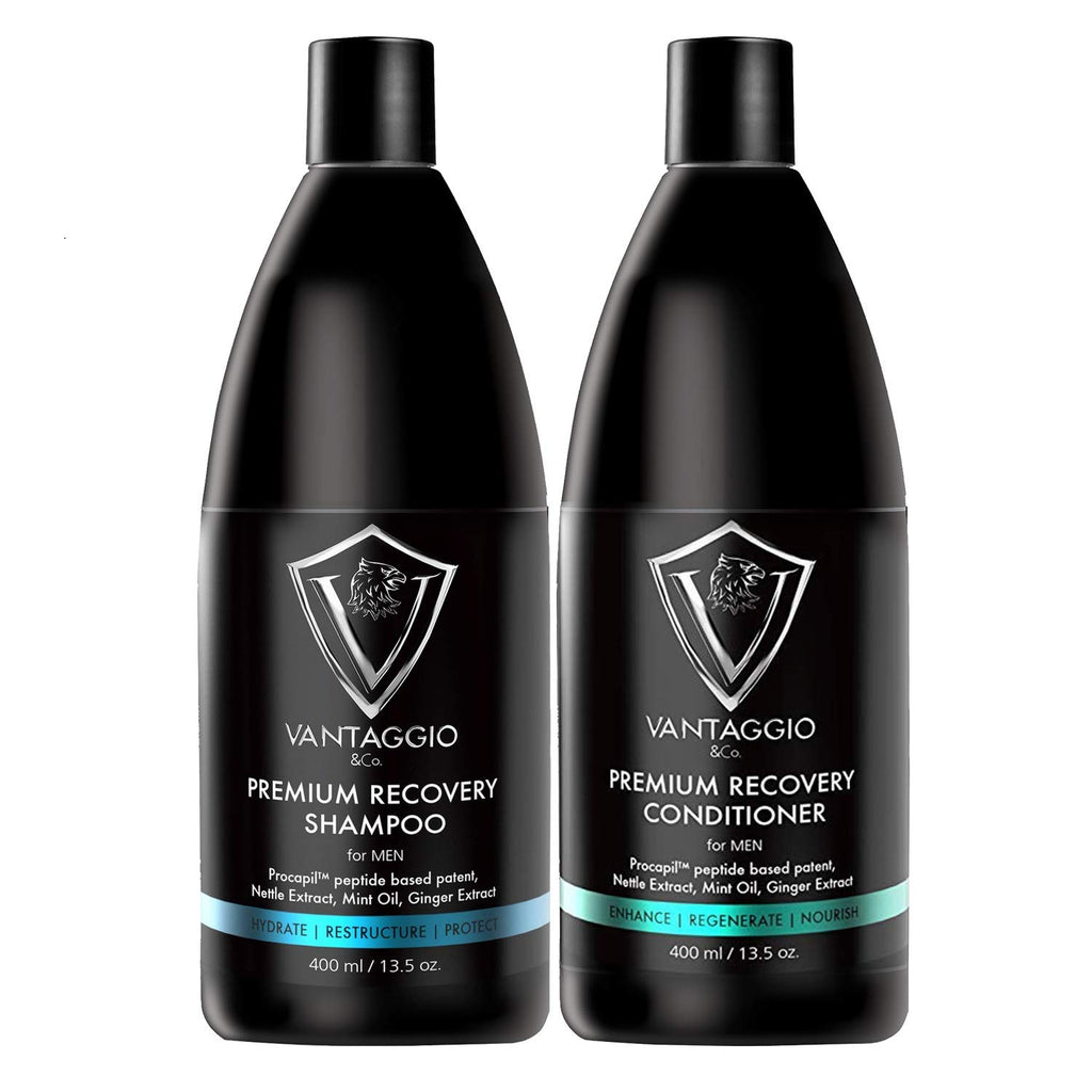 Vantaggio - Premium Shampoo & Conditioner Set – Stops Hair Loss – Boosts Hair Growth and Thickening – Procapil – DHT Blocker fights thinning and Alopecia