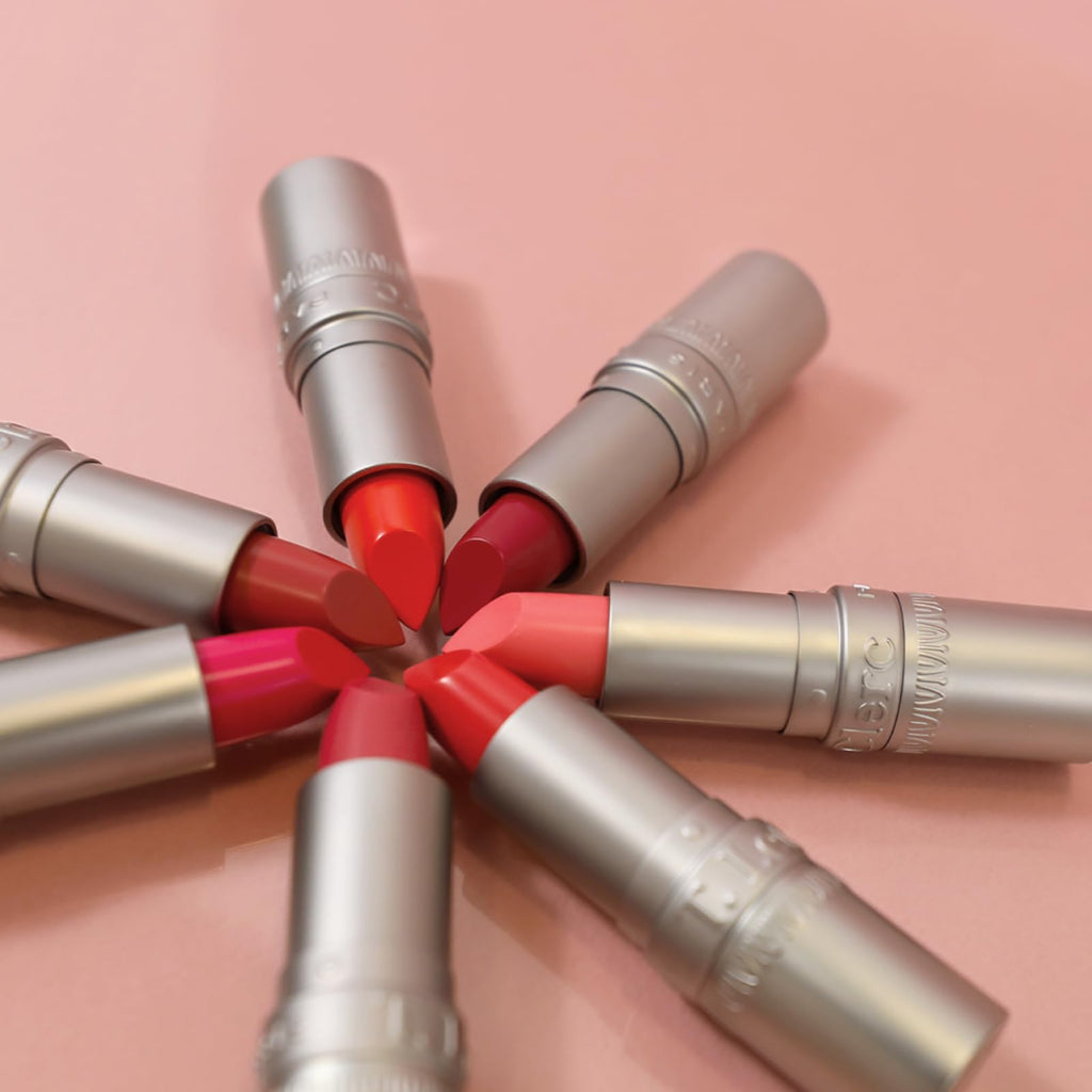 T. Leclerc Satin Lipstick - Intense Lustrous Moisturizing Creamy Formula High Impact Color Pigment Long Lasting Face Makeup Pink Lip Cream Hydrating Conditioning Stick Balm Made In France (Songe)