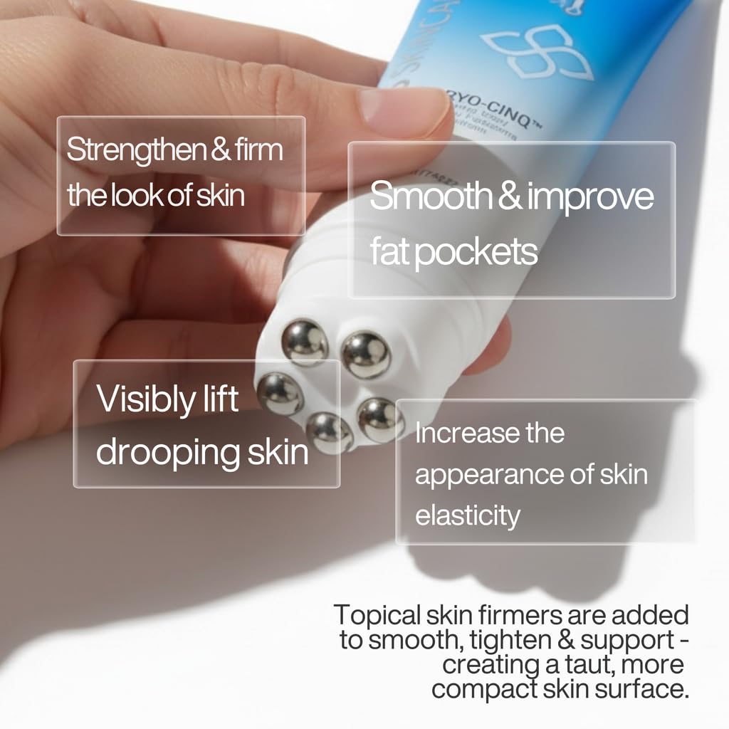 Serious Skincare Cryo-Cinq Firming Body Cream for Firmer, Smoother Arms & Legs, Helps Control Crepe & Cellulite, Skin Tightening for Stretch Marks, Cold Sculpt Lift Slimexir Body Moisturizer, 8 oz