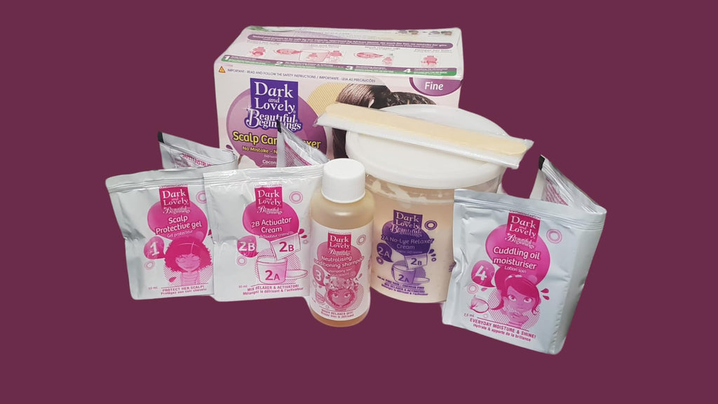 Dark & Lovely Beautiful Beginnings With Coconut & Aloe Scalp Care Relaxer *Fine*