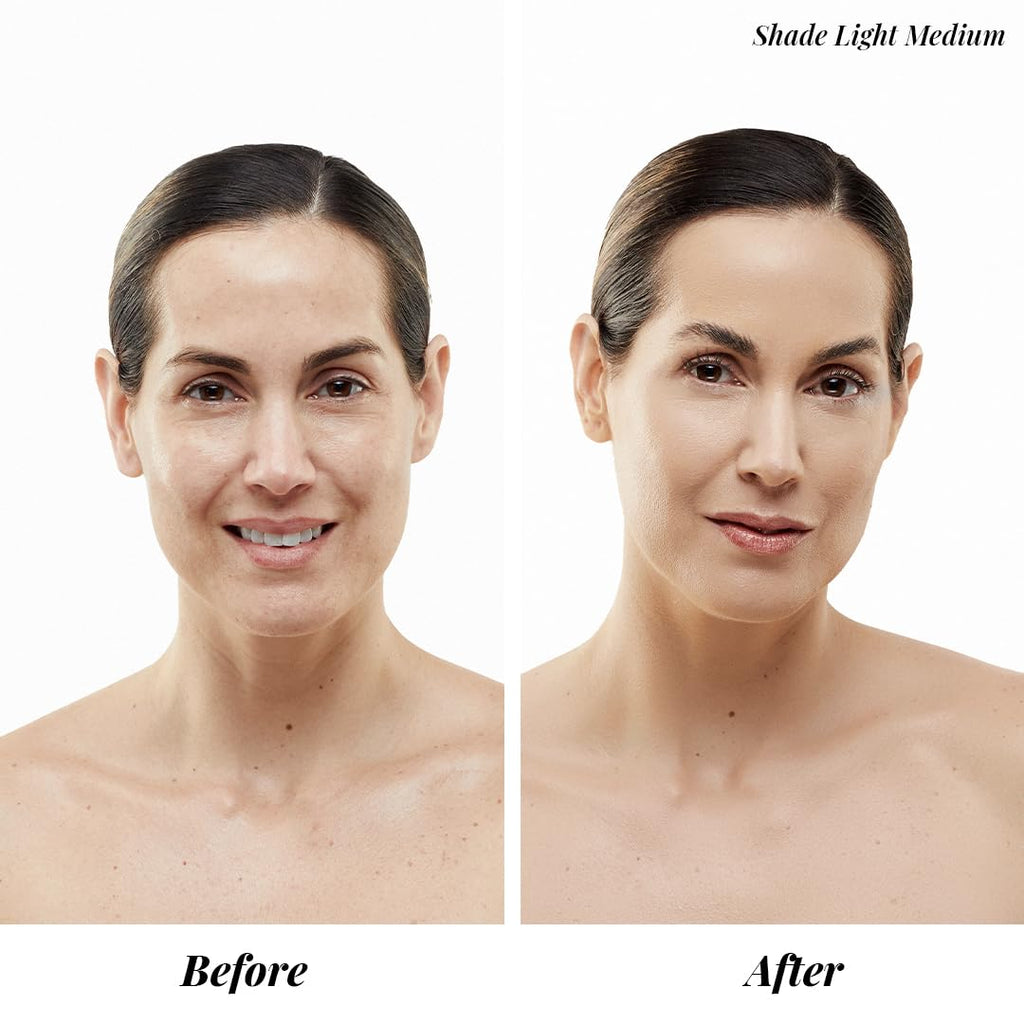 MagicMinerals AirBrush Foundation Set by Jerome Alexander - Complete 5pc Spray Makeup Set with Foundation, Primer, and Setting/Finishing Spray - for Smooth, Radiant Skin (Warm Beige)