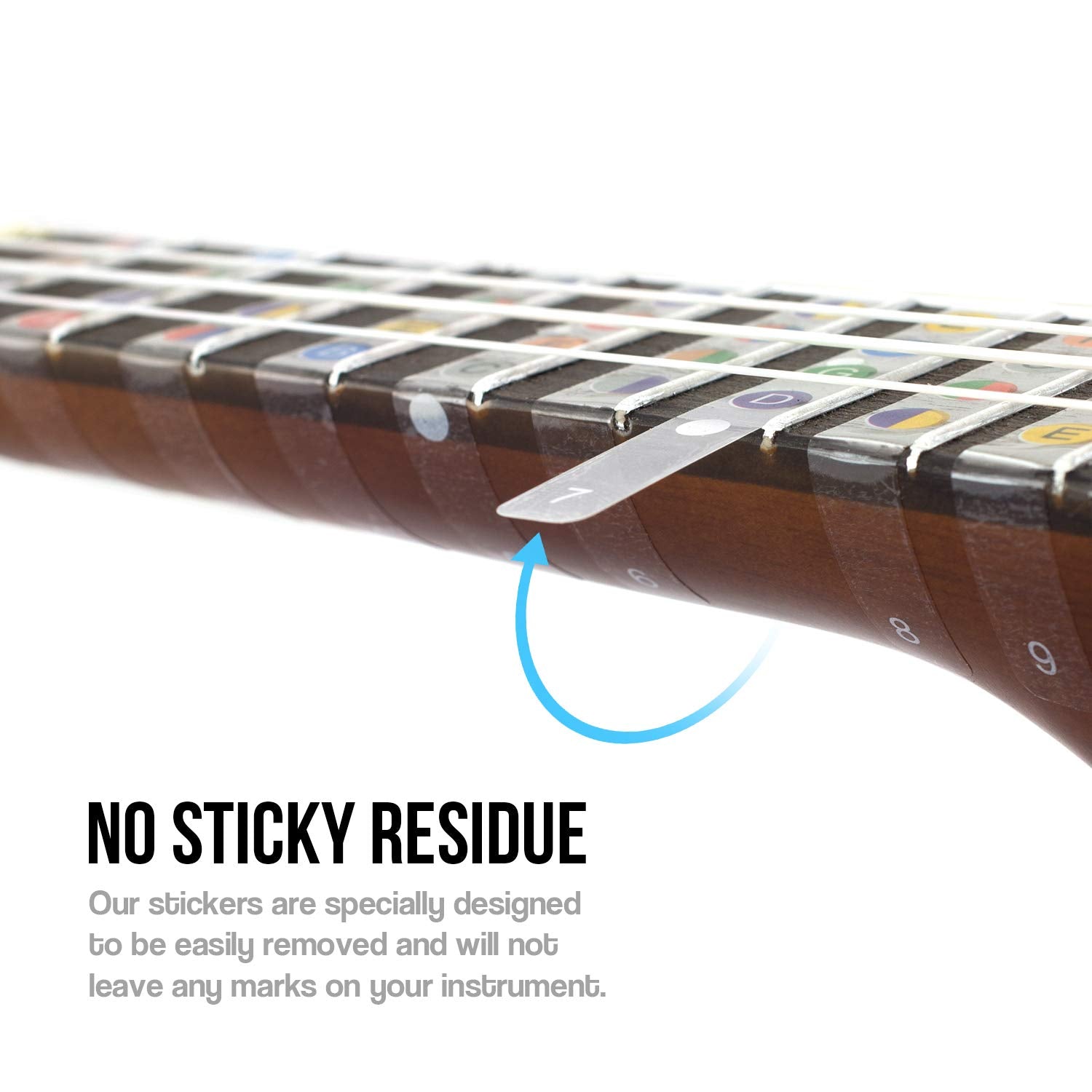 Tiger UKE-6-STICKER Ukulele Note Sticker Sheet for Beginners