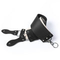 Razor Strop - Barber's Latigo Leather Straight Razor Strop. Dual Strap that will be a Great Addition for Any Straight Razor. PREMIUM LEATHER Strop for Sharpening. (Black Personalized)