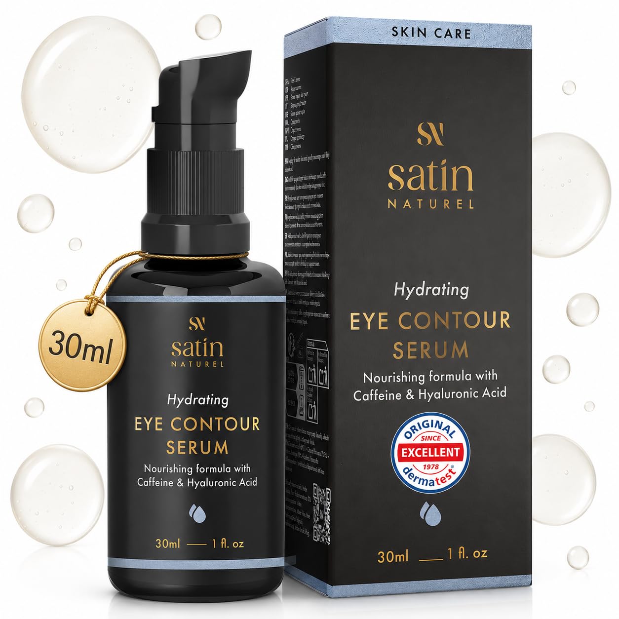 Satin Naturel Eye Cream with Hyaluronic Acid, Taurine & Vitamin E 30 ml