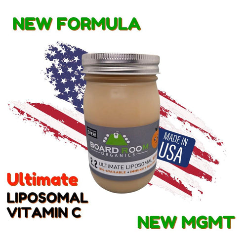 Board Room Organics NEW Formula/NEW Management- Better Than Ever- Ultimate Liposomal Vitamin C | 3000mg Per Serving | 16oz 1 Best Liposomal C on Market Today Vegan Collegan Booster Non-GMO