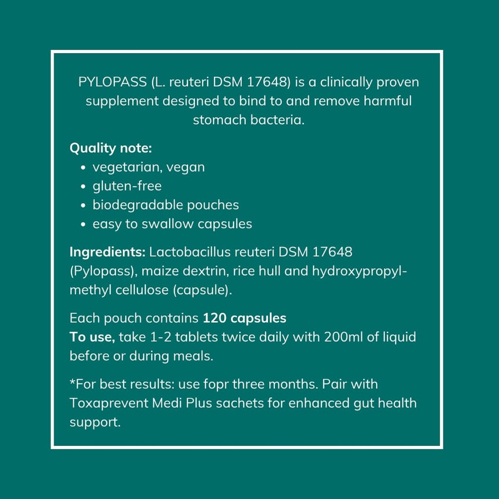 Nouveau Health L. reuteri DSM17648 Pylopass Targets Specific Bacteria