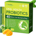 Oral Probiotics for Bad Breath Treatment, Gum Health probiotic and prebiotics, Oral Health Probiotics for Women and Men, Fresh Breath and Gut Health for Adults, Travel Probiotic 30 Packets