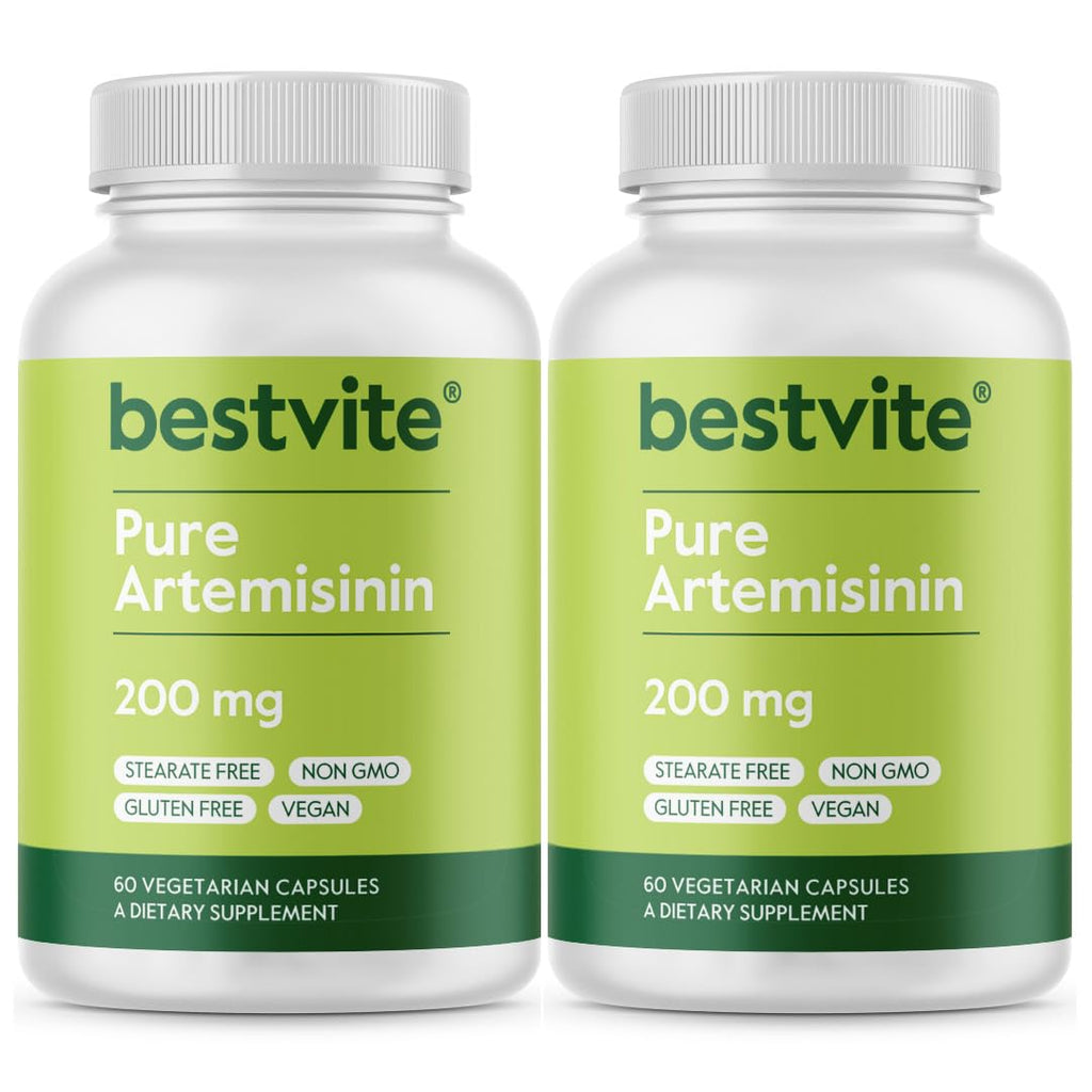 BESTVITE Artemisinin 200mg (120 Vegetarian Capsules) (2-Pack) - No Stearates - No Flow Agents - Vegan - Gluten Free - Non GMO