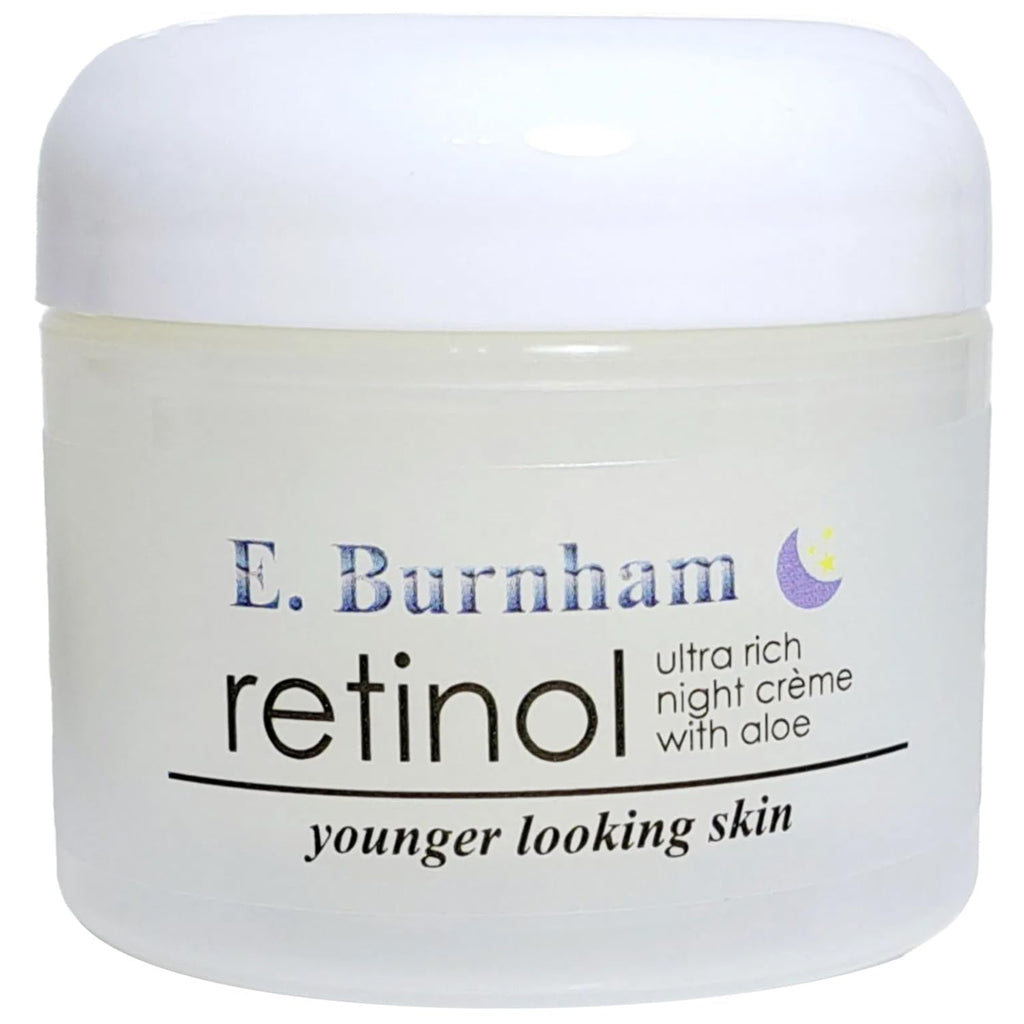 E. Burnham Retinol Ultra Rich Night Créme with Aloe 2 Oz. - Facial Night Cream Moisturizer