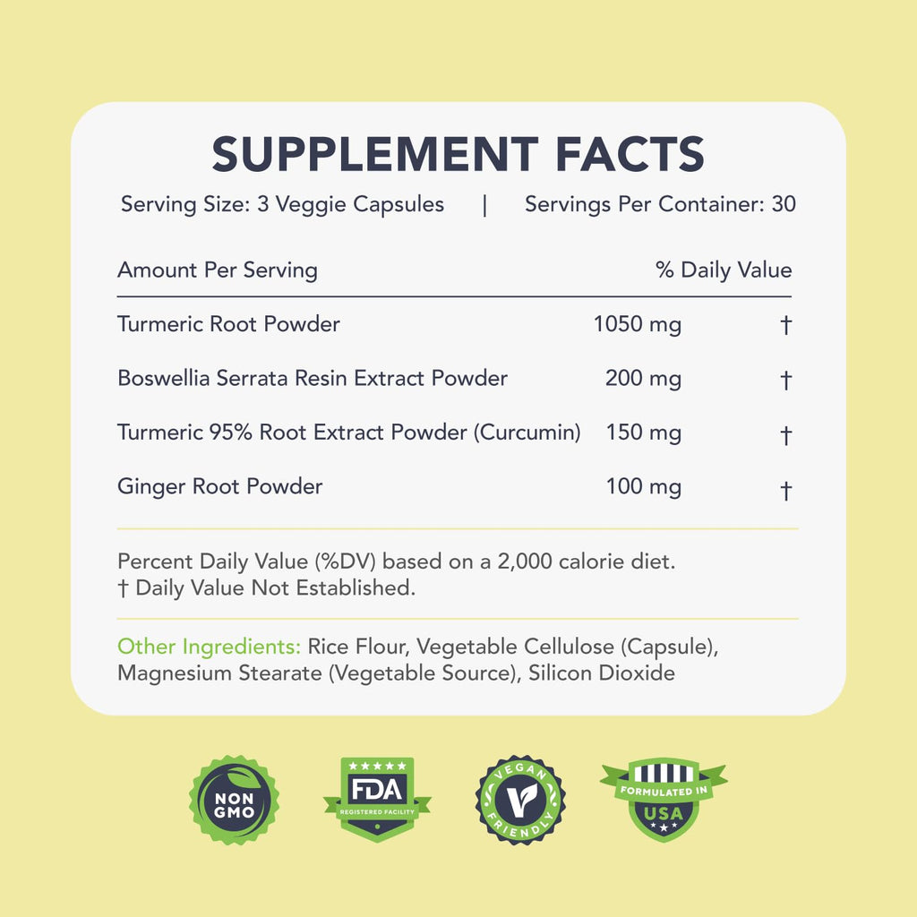 KaraMD Comfort Guard X24 | Joint & Movement Support Supplement | Turmeric Curcumin, Boswellia & Ginger | Ease Muscle Discomfort & Joint Stiffness | Non-GMO, Gluten Free & Vegan Friendly (30 Servings)