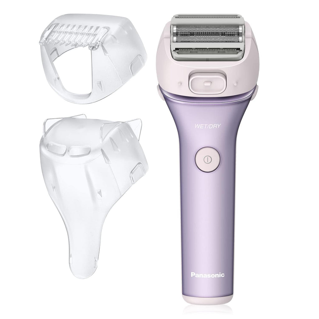 Panasonic Close Curves Electric Shaver for Women, Cordless 4-Blade Shaver, Bikini Attachment, Pop-Up Trimmer, Wet Dry Operation, Travel Pouch – ES-WL80-V (Purple)