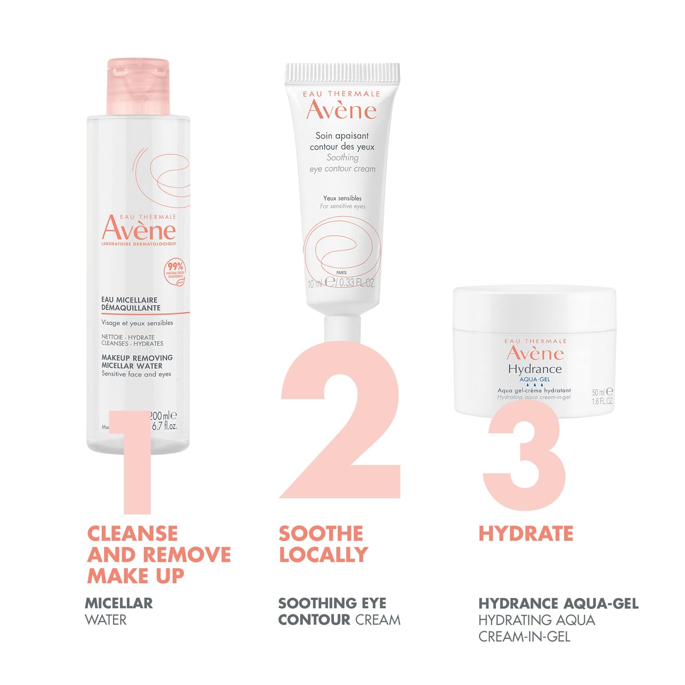 AVENE Essential - Soothing Eye Contour Cream - Ultra-Hydrating & Depuffing - With Avène Thermal Spring Water - Reduces Sensations of Tightness - Fragrance-Free - Sensitive Eyes - 10 ml