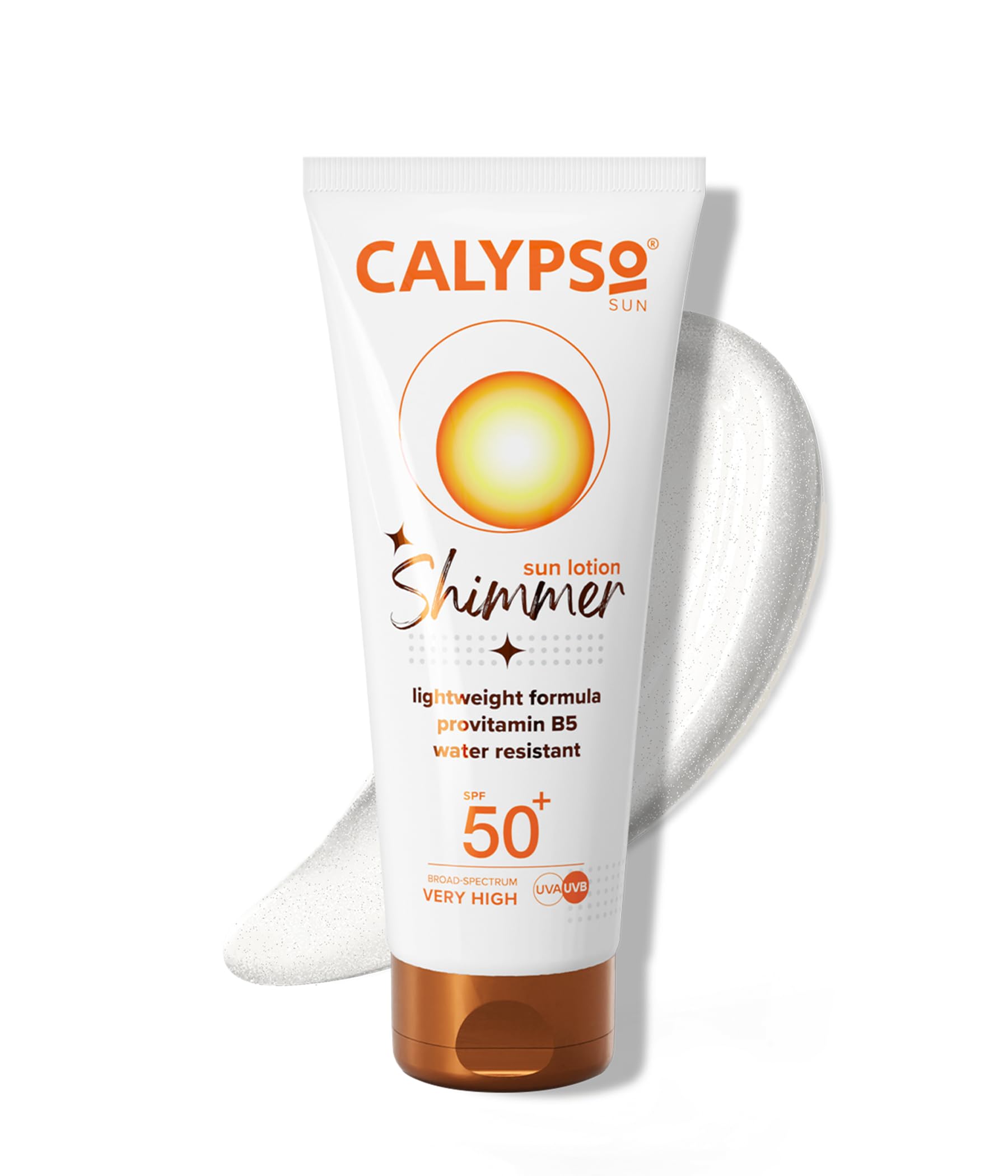 Calypso Shimmer Sun Lotion SPF50 + | UVA + UVB, Water Resistant, 100ml