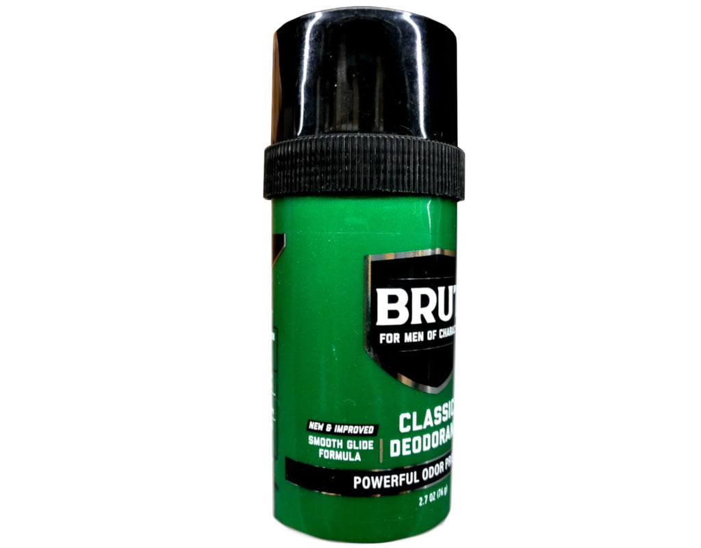 BRUT Classic Round Stick Deodorant 2.7 Ounces (Pack of 12)