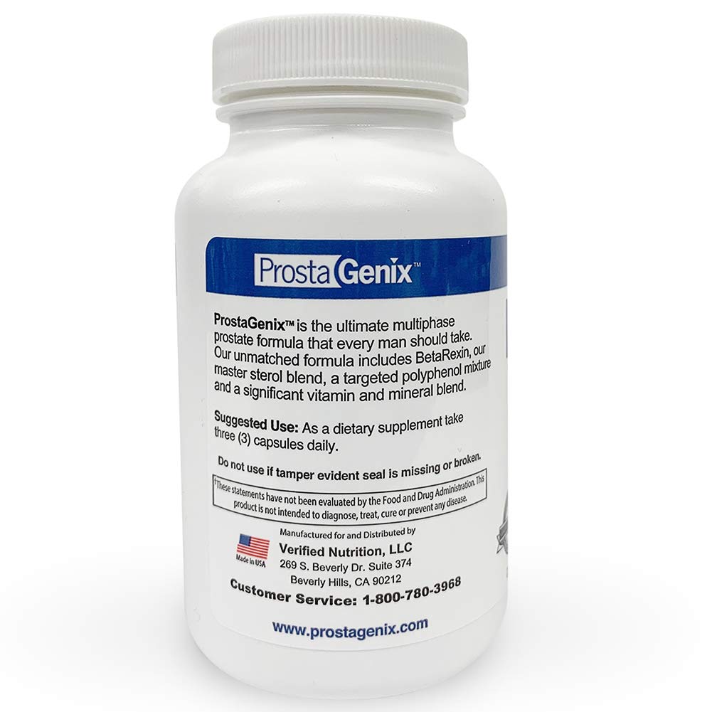 ProstaGenix Multiphase Prostate Supplement -5 Bottles - Over 1 Million Sold - End Nighttime Bathroom Trips, Urgency, Frequent Urination.