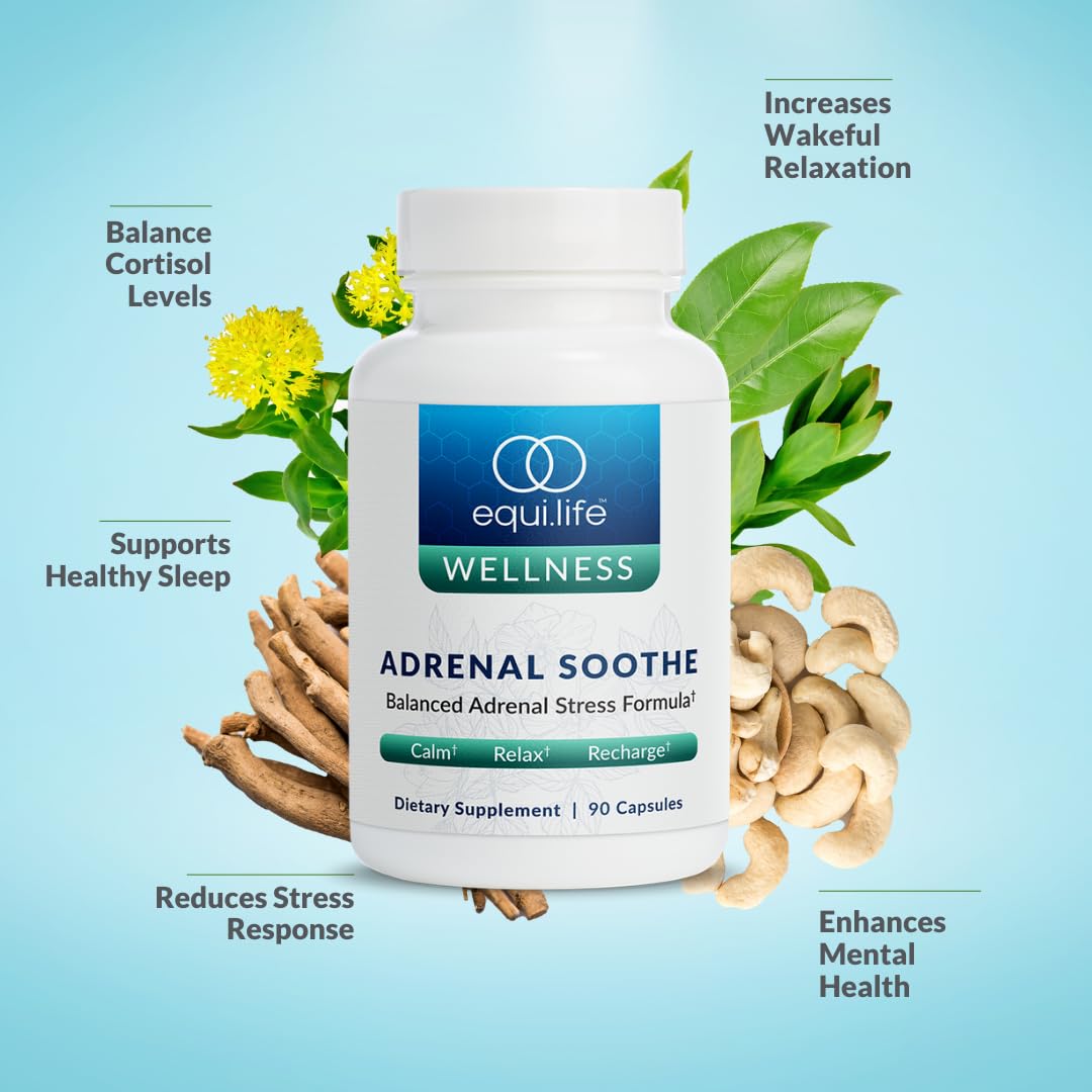 Equilife Adrenal Soothe - Balance Cortisol & Sleep Support - 90 Capsules