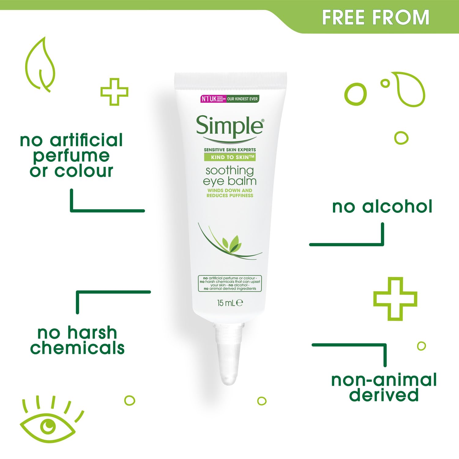 Simple Soothing Eye Balm 6x 15 ml