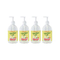 Rebel Green Liquid Hand Soap - Moisturizing Natural Bathroom & Kitchen Liquid Soap - Gentle Household Hand Wash (Peppermint and Lemon, 16.90 Fl Oz (Pack of 4))